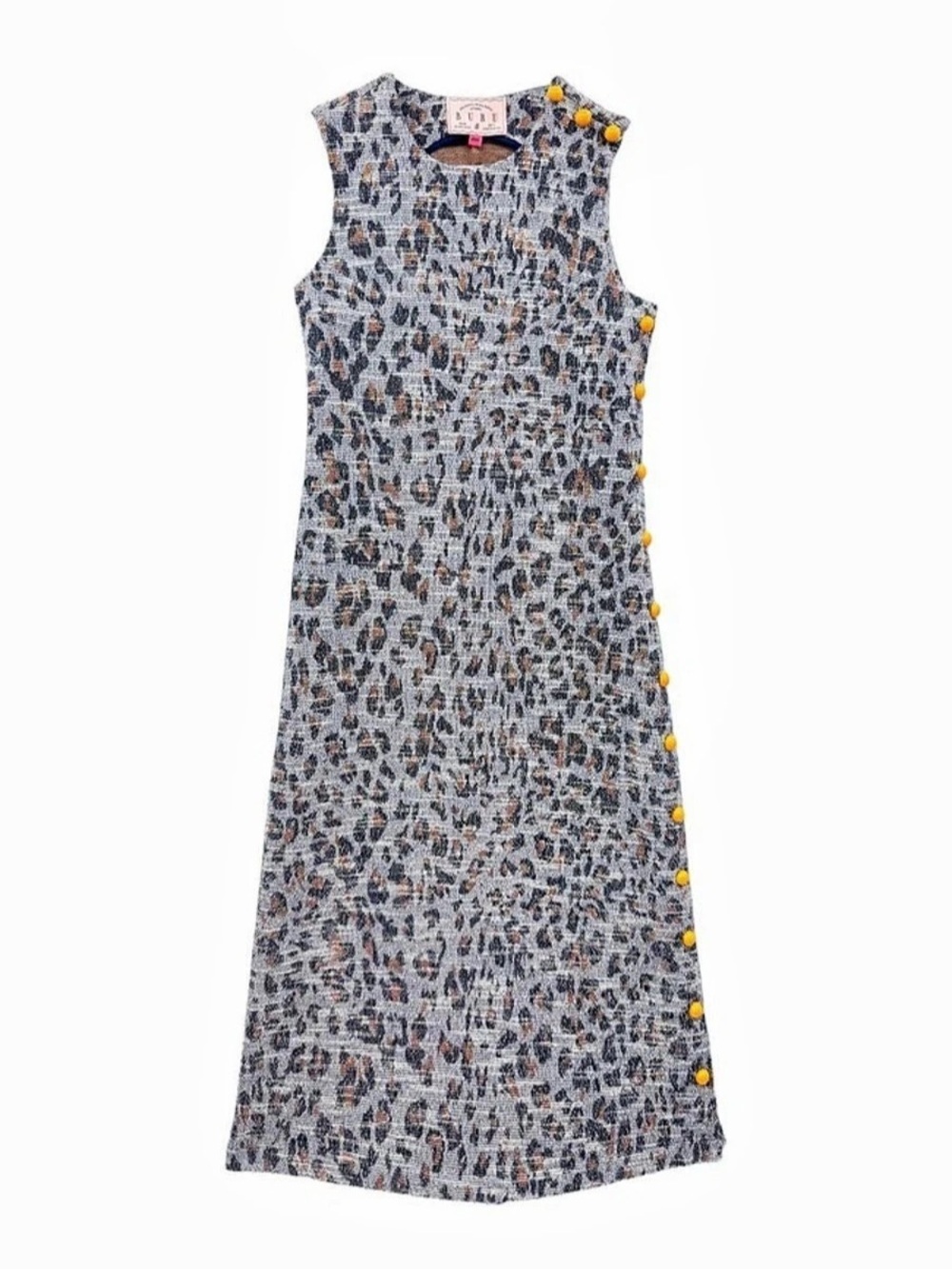 Buru NWT Jackie Dress Tea Length - Navy Leopard - Size L